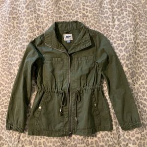 Old Navy military olive green jacket size small